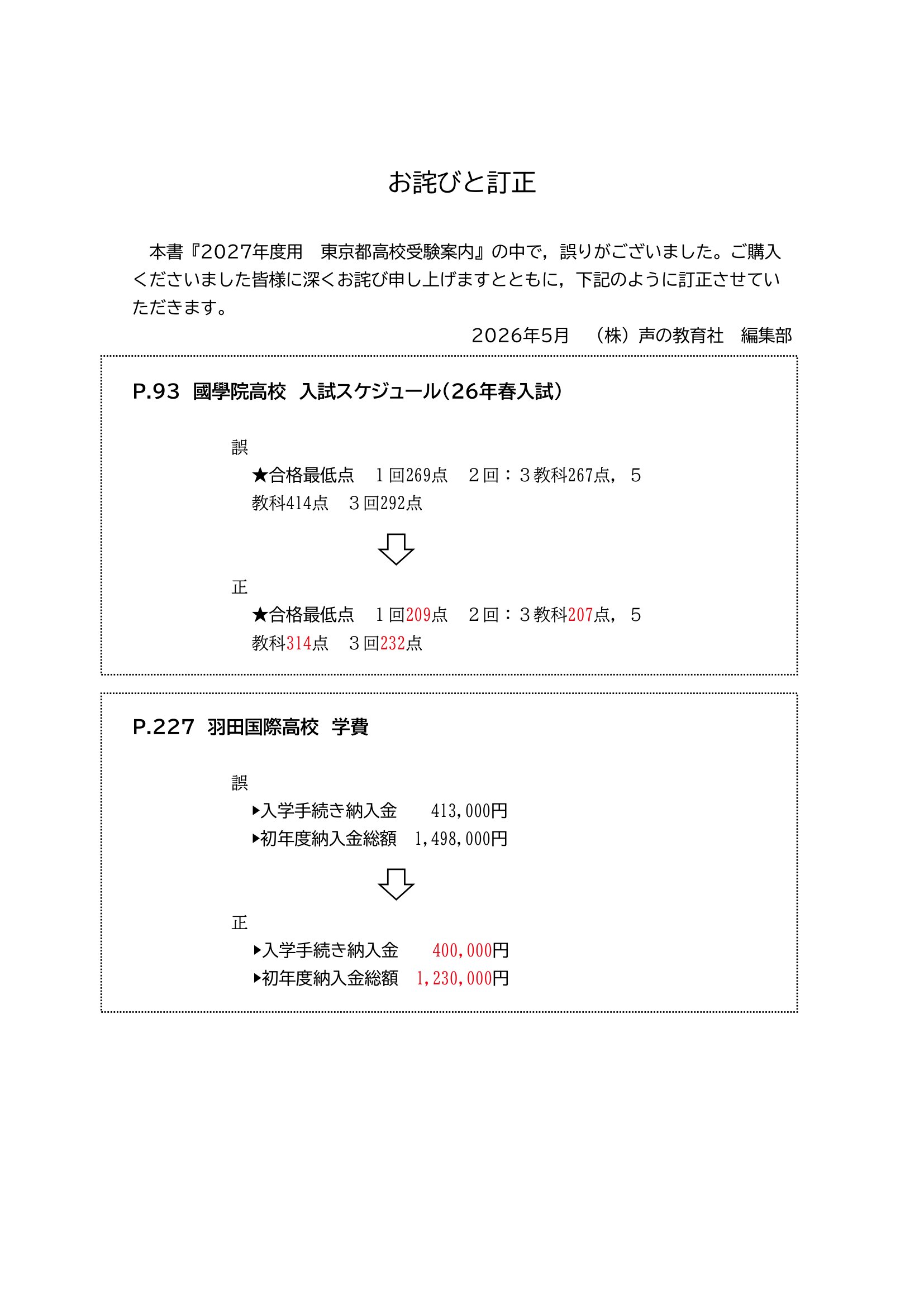 東京都高校受験案内　2027年度用 商品画像4